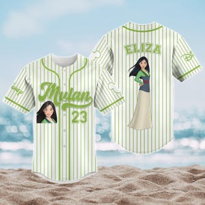 Custom Mulan Princess Baseball Jersey, Mulan Shirt, Disney Jersey Shirt, Disney Baseball Shirt, Magic Kingdom Shirt