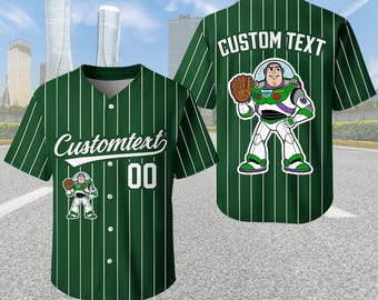 Personalisierte Buzz Lightjahre Team Baseball Jersey, Disney Buzz Passende Jersey Shirt, Disney Jersey, Familienurlaub Outfit, Toy Story