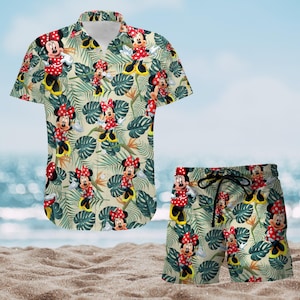 Disney Minnie Knopf Shirt, Minnie Maus Shirt und Shorts, Micky und Freunde Knopf Shirt, Magic Kingdom Shirt Frauen, Disney Trip