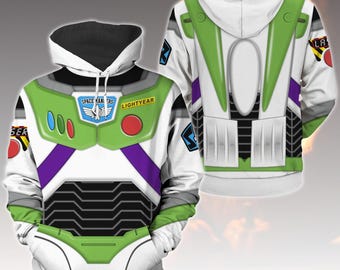 Sudadera con capucha de Buzz Lightyear, sudadera con capucha de cosplay de Toy Story Space Ranger, sudadera con capucha de Halloween de Disney para hombre, sudadera con capucha de Pixar para él