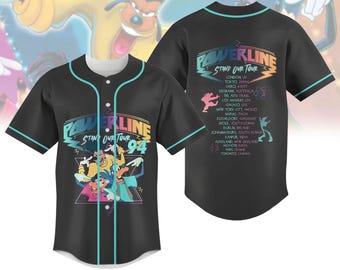Custom Powerline Baseball Jersey, A Goofy Movie Baseball Shirt