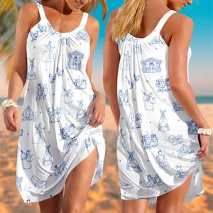 Cinderella Princess Sling Summer Dress, Meet Me At Midnight Summer Sundress, Disney Princess Dress Women, Disneyland Trip Family Outfit