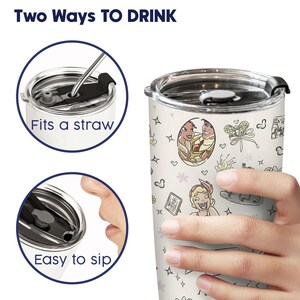 Ariel 20oz Tumbler, Princess Skinny Tumbler, Disney Gift For Woman, Magical Stainless Steel Tumbler, Birthday Gift