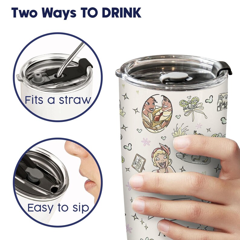 Ariel 20oz Tumbler, Princess Skinny Tumbler, Disney Gift For Woman, Magical Stainless Steel Tumbler, Birthday Gift