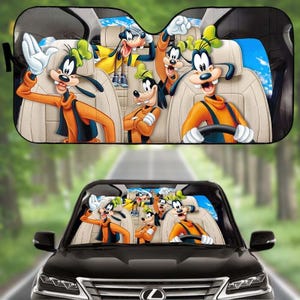Disney Goofy Car Sunshade, Disney Goofy Sunshade, Goofy Dog Auto Sunshade, Car Windshield Cover, Sun Shade For Car, Car Accessory