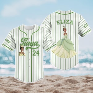 Custom Tiana Princess Baseball Jersey, The Princess and the Frog Shirt, Disney Jersey Shirt, Disney Baseball Shirt, Magic Kingdom Shirt