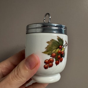 Royal Worcester Egg Coddler Fruit Porcelain England