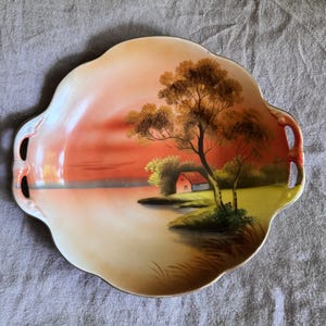 Noritake Lake Scene - Etsy