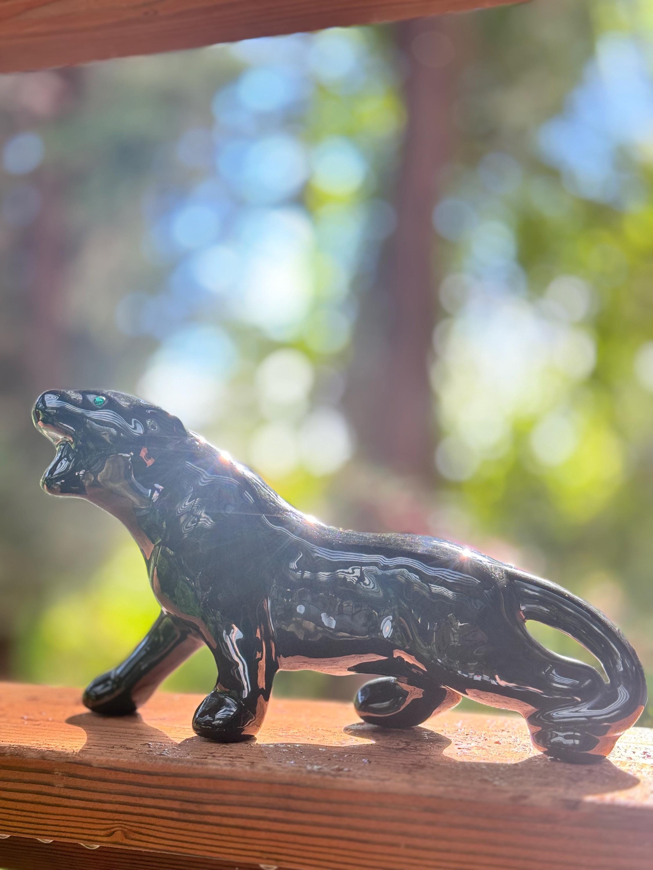 Vintage黒豹(BLACK PANTHER）ブロンズ　オブジェ Vintage黒豹(BLACK PANTHER）ブロンズ オブジェ