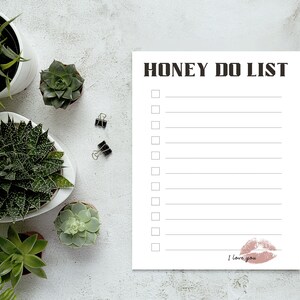 Simple Honey Do List for Printing to Get Chores Done