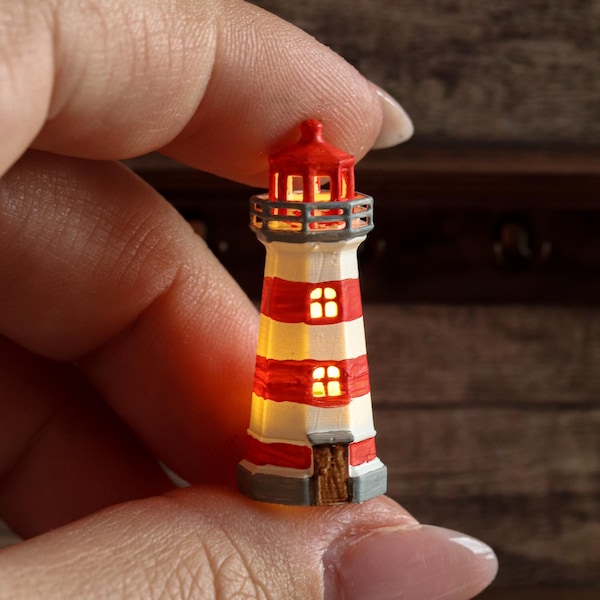 Lighthouse Mini Merch Miniature Lighthouse - Etsy