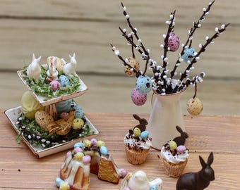 Dollhouse miniature 1/12 Easter decoration