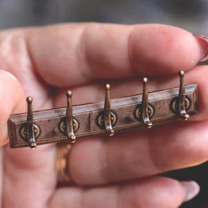 1:12 miniature dollhouse wardrobe hook