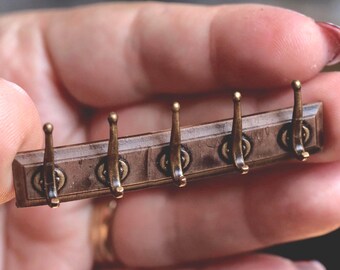1:12 miniature dollhouse wardrobe hook