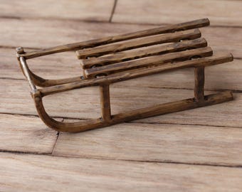 Dollhouse miniatures scale 1 12 3D printed sled