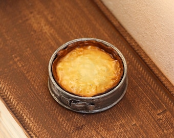1:12 miniature dollhouse cheesecake with cake pan springform