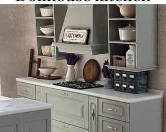 1:12 miniature dollhouse kitchen Sonia 3D printed