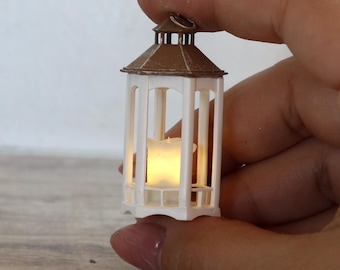 Dollhouse decoration 1:12 miniature 3d printed lantern