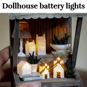 1:12 miniature dollhouse Mini lights with Battery