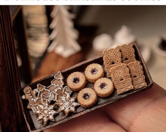 Dollhouse 4 speculoo christmas cookies 1:12 miniature