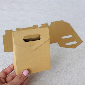 Plantilla de bolsa de regalo SVG, caja de regalo clásica DIY, caja de regalo para fiestas, caja de regalo para bodas, archivos de corte láser Cricut Papercut Cameo, DXF, AI, CDR, SVG, PDF