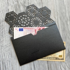 Luxus Herren svg Bargeld Umschlag Vorlage, Geburtstagsgeschenke Geldhalter für Cricut, Papierschnitt Laserschnitt Hochzeitsgeschenkkarte, Cameo cdr ai dxf pdf