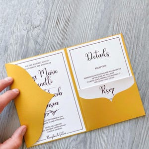 Classic simple svg wedding pocket-fold invitation template, DIY cricut tri-fold laser cut envelope, papercut silhouette cameo cdr ai dxf pdf