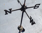 Weathervane North South East West with Bracket- Art Supply Metal Art Farmhouse Decor Industrial at A Vintage Revolution