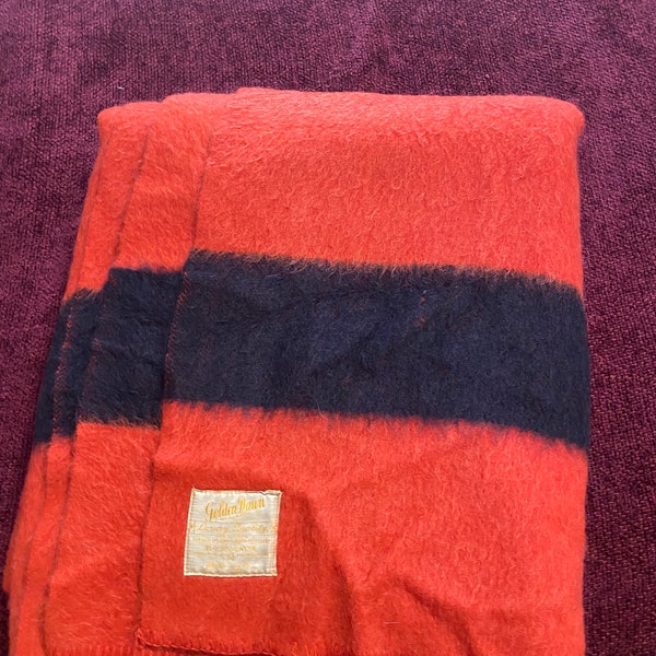 Golden Dawn Wool Blanket Etsy