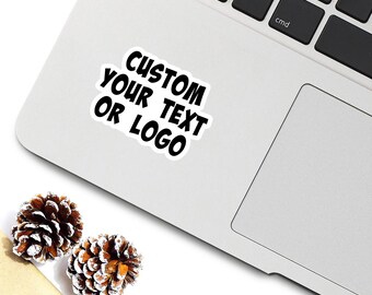Custom Text or Photo Sticker – Personalized Waterproof Sticker, Portrait or Logo Decal, Water Bottle Laptop Car Sticker Gift