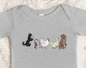 Little Bear and Friends Toddler, Bear Baby Suit, Little Bear Birthday Shirt, Gift for Her, 90's Tv Show T- Shirt