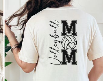 Volleyball Mom T-shirt, Volleyball Mom Personalized Shirt, Volleyball Mom Mother's Day Gift, Sports Lover Mom Shirt, Custom Volleyball Tee