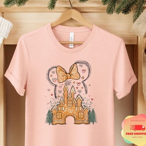 Disney Gingerbread Castle Shirt, Christmas Castle Shirt, Disney Christmas Shirt, Mickey Christmas Shirt, Disney Christmas Family Shirts
