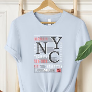 New York T-shirt, New York City Shirt , NYC T-Shirt , Retro Style Shirt, New York Travel Gift , Sport Shirt ,  Premium NYC Shirt