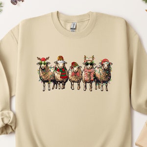 Sheep Christmas Sweatshirt, Christmas Farmer Sweatshirt, Funny Animals Christmas Sweater, Farmer Xmas Gift, Sheep Lover Christmas Tshirt