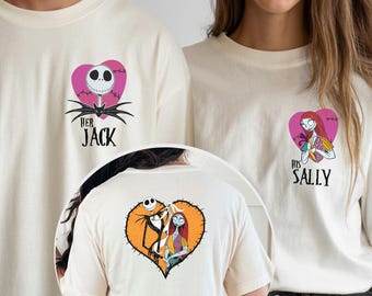 Nightmare Before Valentines Couple Shirt, Jack and Sally Valentines Tee