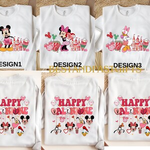Mickey and Friends Hearts Sweatshirt, Disneyland Valentines Sweater, Mickey And Friends Valentine Sweatshirt, Valentines Day Gift Sweatshirt
