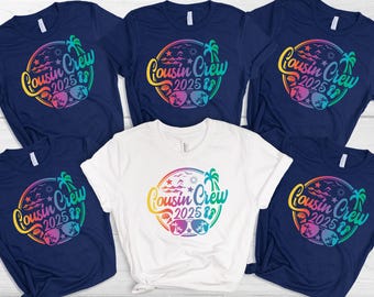 Cousin Crew Comfort Colors T-Shirts: Summer Vacation Matching Family Tees