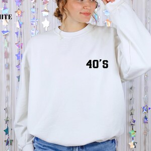 Custom Year Sweatshirt, Custom Birth Date Sweatshirt ,Vintage 30th Birthday ,40th Birthday ,50th Birthday, Gift Birth Women Man Sweatshirt