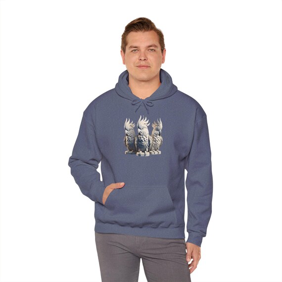 Hoodie Cockatoo Jumper Cockatoo Sweatshirt, Bird Lover Gift