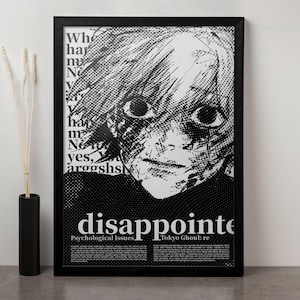 Tokyo Ghoul Poster, Anime Wall Art, Tokyo Ghoul Print, Anime Poster, Tokyo Ghoul Wall Art, Manga Poster, Tokyo Ghoul Canvas, Anime Print