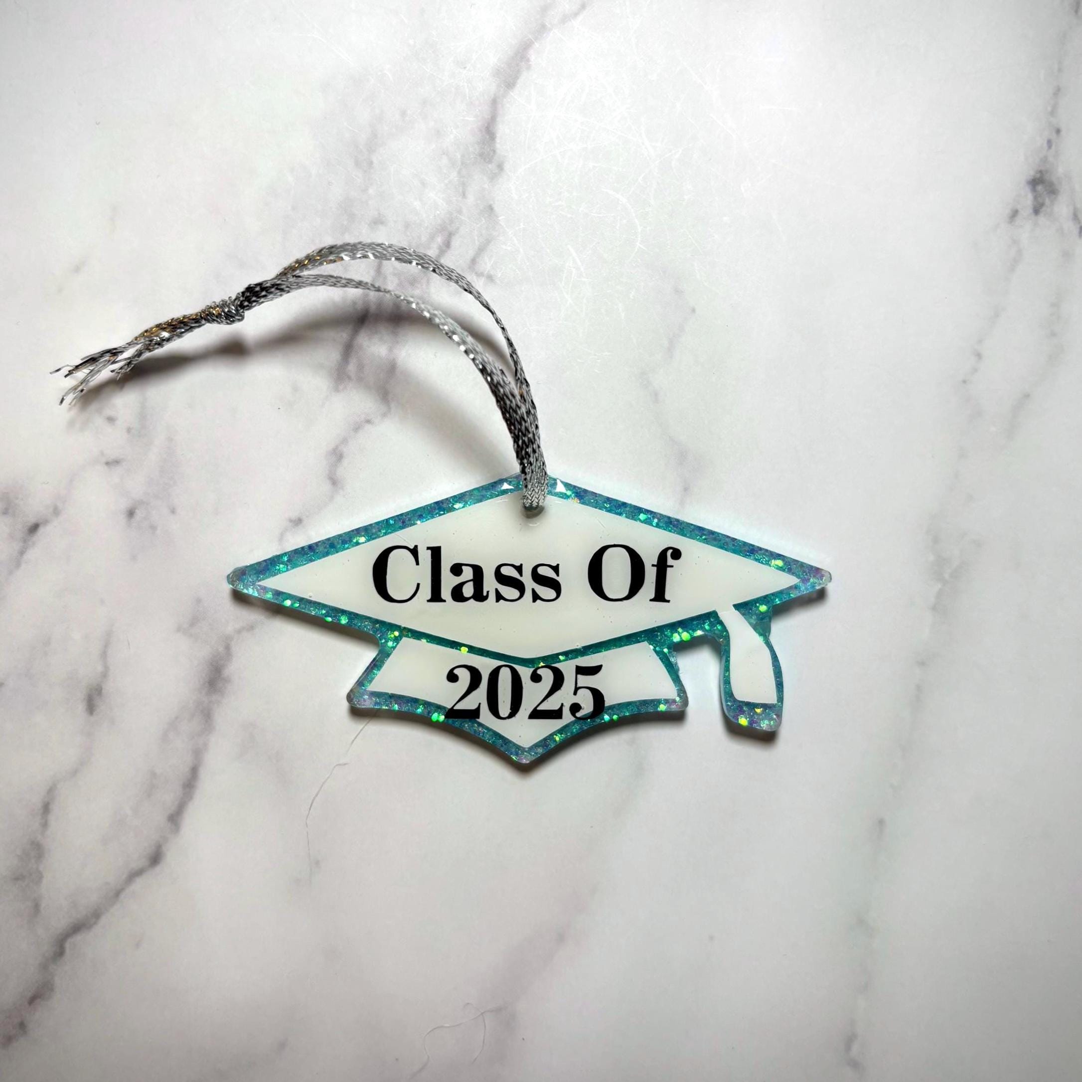 Graduation Cap Class of 2025 Resin Keychain | Ornament | Graduation ...