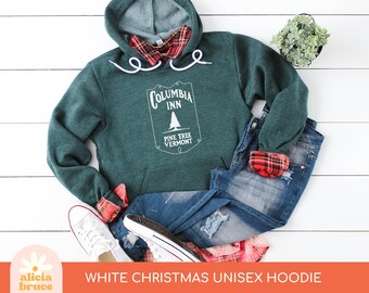 Columbia Inn Pine Tree Vermont - White Christmas Unisex hoodie