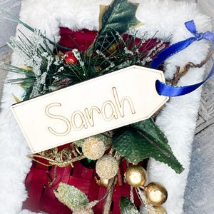 Stocking Personalized Name Gift Tag For Stocking Engraved Christmas Stocking Name Tag Christmas Gift Tag Custom Gift Tag for Stocking