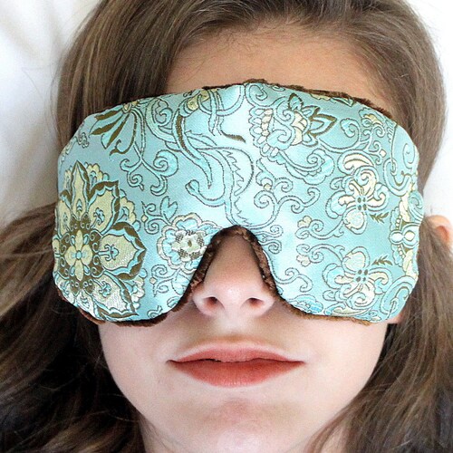 Adjustable Weighted Travel Sleep Eye Mask Pillow Satin Etsy
