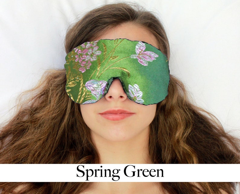 Adjustable Weighted Travel Sleep Eye Mask Pillow Satin Etsy