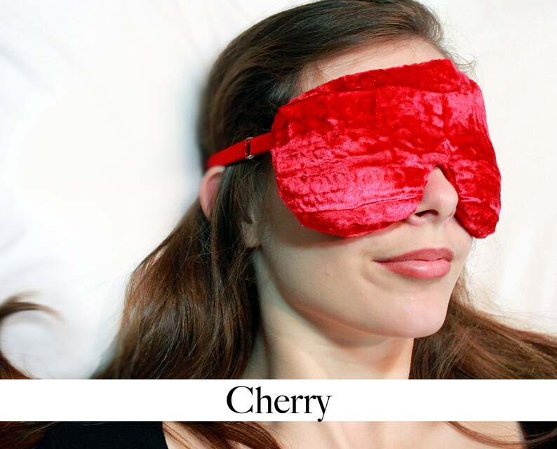 Adjustable Weighted Travel Sleep Eye Mask Pillow Crushed Etsy