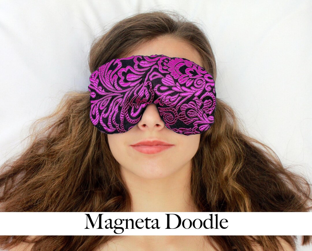 Handmade Opulence Weighted Sleep Eye Mask Pillow | Flaxseed Fill ...