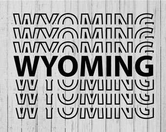 Wyoming clipart svg ai png dxf