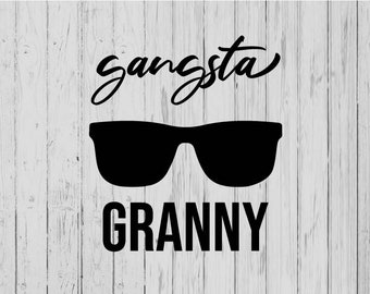 Gangsta granny svg ai png dxf